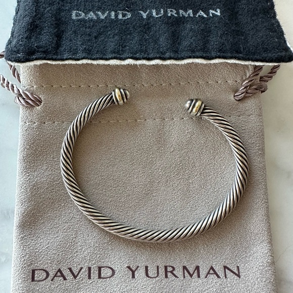 David Yurman Jewelry - David Yurman Cable Classic Bracelet with 18k Yellow Gold, 4mm